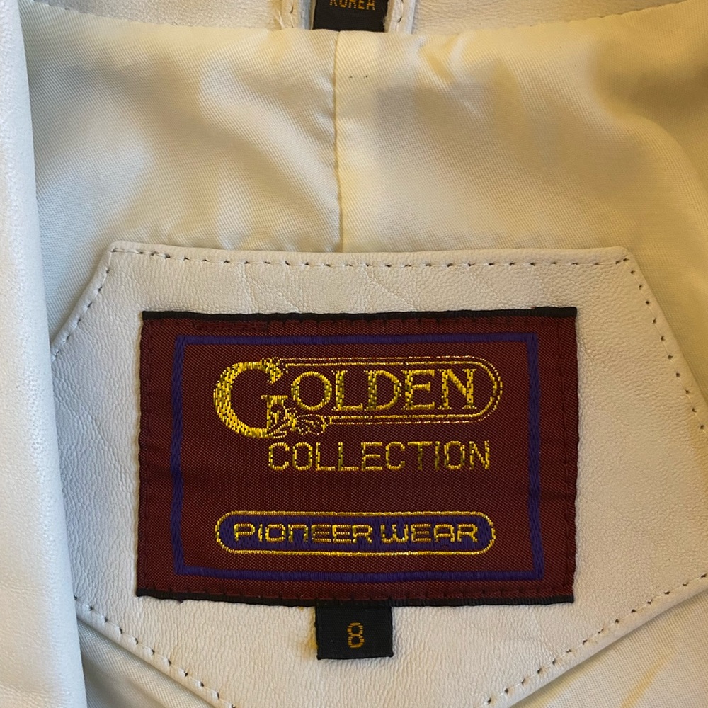 Leather Lamb Jacket. Size 8. Like New. Only worn once.